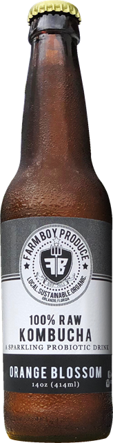 Farm Boy Produce Orange Blossom kombucha bottle